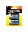 (1 Confezione) Toshiba Batterie 2pz Torcia LR20GCP BP-2 D Alcaline