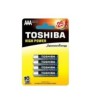 (1 Confezione) Toshiba Batterie 4pz MiniStilo LR03GCP BP-4 AAA