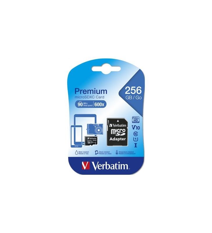 MICRO SD VERBATIM 256 GB (44087) CLASS 10 CON ADATTATORE