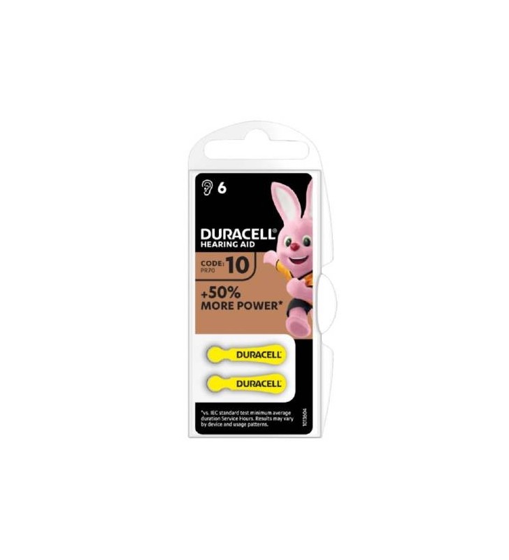 Duracell Batterie AcusticheMedical ActiveAir DA10 1Cnf/6pz