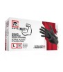 RMove 1Conf. da 50pz Tg.L 8.5gr da Lavoro - Guanti Nitrile Nero Senza Polvere Full Grip