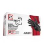 RMove 1Conf. da 50pz Tg.M 8.5gr da Lavoro - Guanti Nitrile Nero Senza Polvere Full Grip