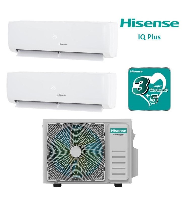 Clima HISENSE DUAL SPLIT 9000+9000 iQPLUS WIFI A++/A+ CJMR0902G/CJMR0902G