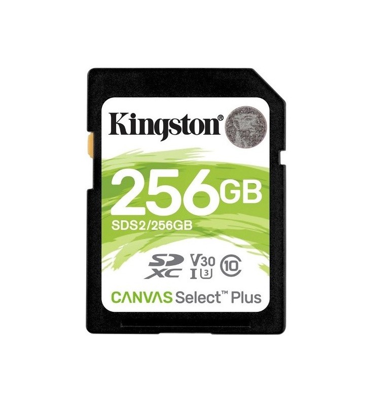 SECURE DIGITAL KINGSTON 256 GB CANVAS SELECT PLUS (SDS2/256GB) CLASS10 UHS-I