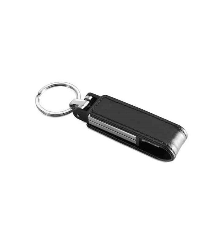 PEN DRIVE 8GB BULK SIMILPELLE NERA - IDEALE PER SERIGRAFIA - USB-A