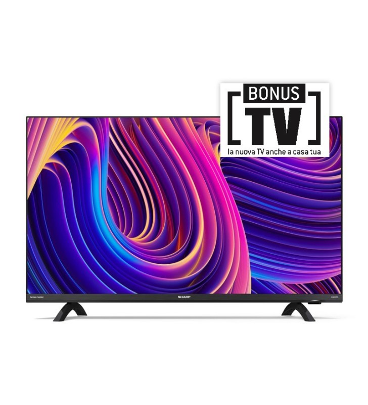 TV 32" SHARP 32DI3E - ANDROID TV LED HD - FRAMELESS - AUDIO HARMAN KARDON - BLACK - IT