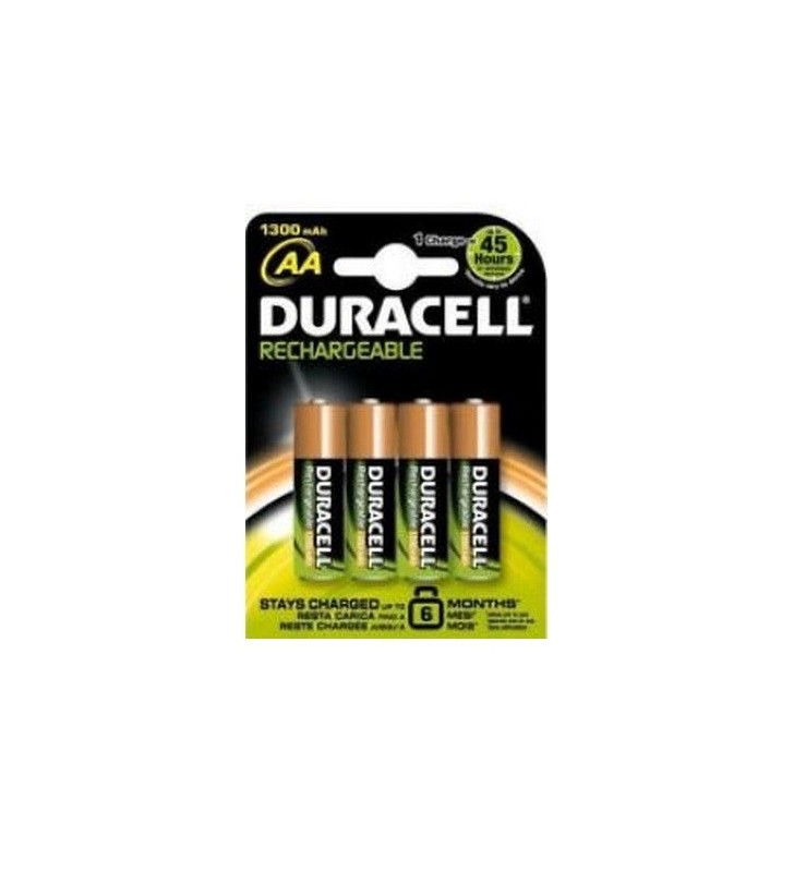 BATTERIE RICARICABILI STILO AA 1300MAH CONF. 4PZ